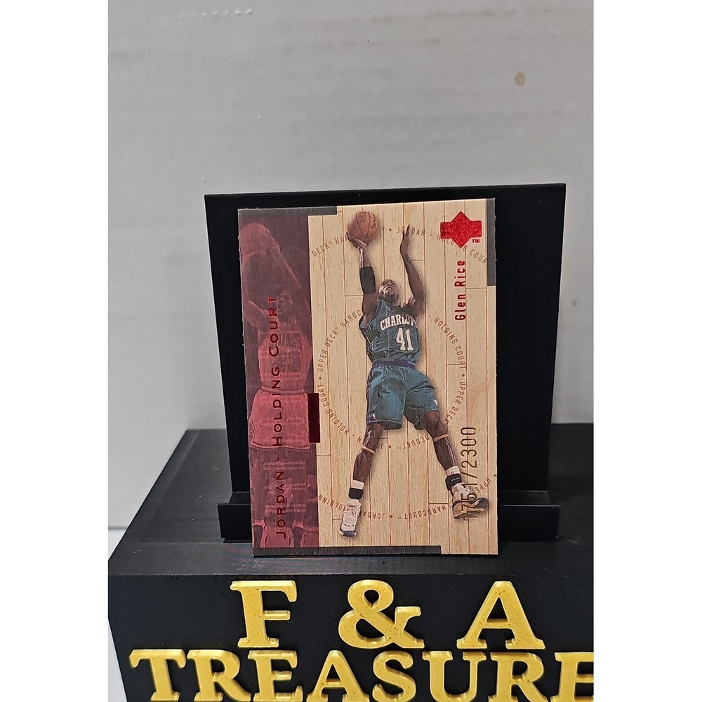 1998-99 Upper Deck Hardcourt Jordan Holding Court Michael Jordan Glen Rice /2300
